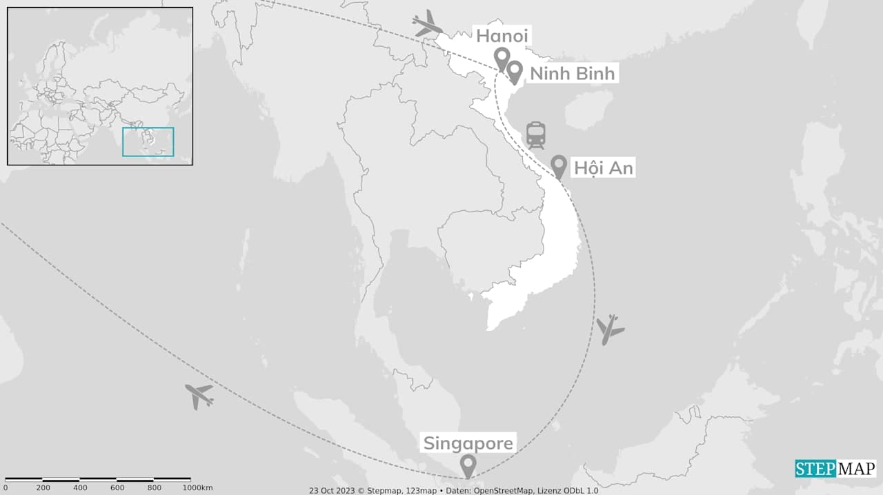 Vietnam en Singapore: Dragon Mountain & City Lights