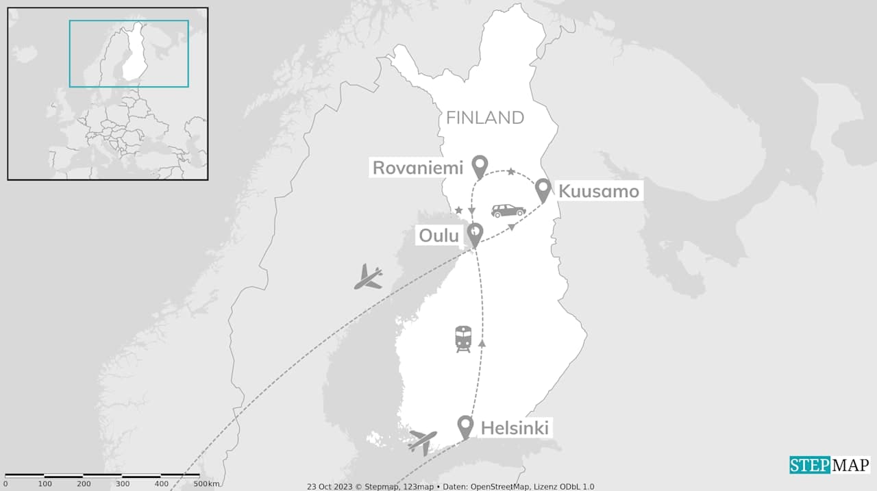 Finland roadtrip: glazen villa onder de middernachtzon
