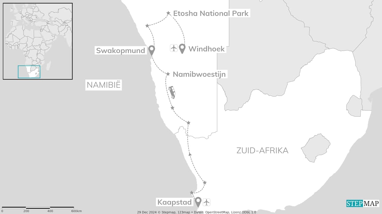 Zuid-Afrika & Namibië: roadtrip in een rooftoptent