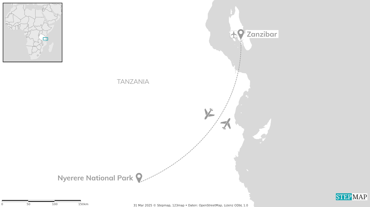 Tanzania & Zanzibar: van safari tot strandverblijf