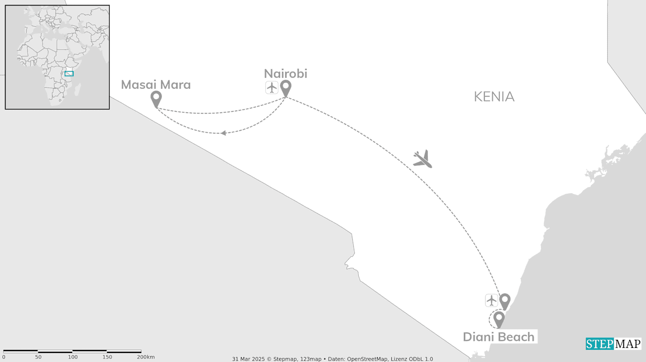 Ongetemd Kenia: van safari tot strand