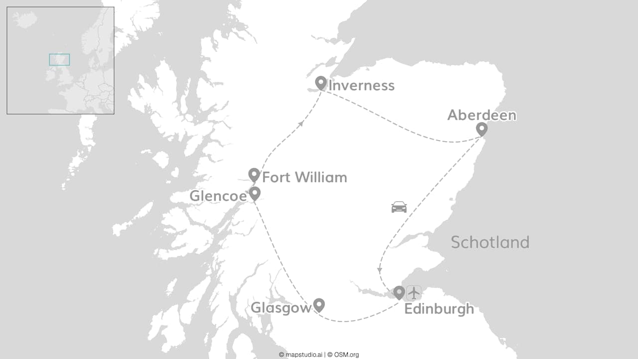 Schotland bucketlist: Aberdeen, Highlands & mystieke roadtrip