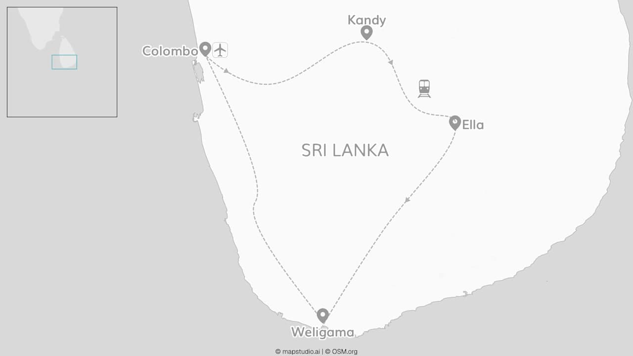 Stralend Sri Lanka: strand, specerijen & savanne