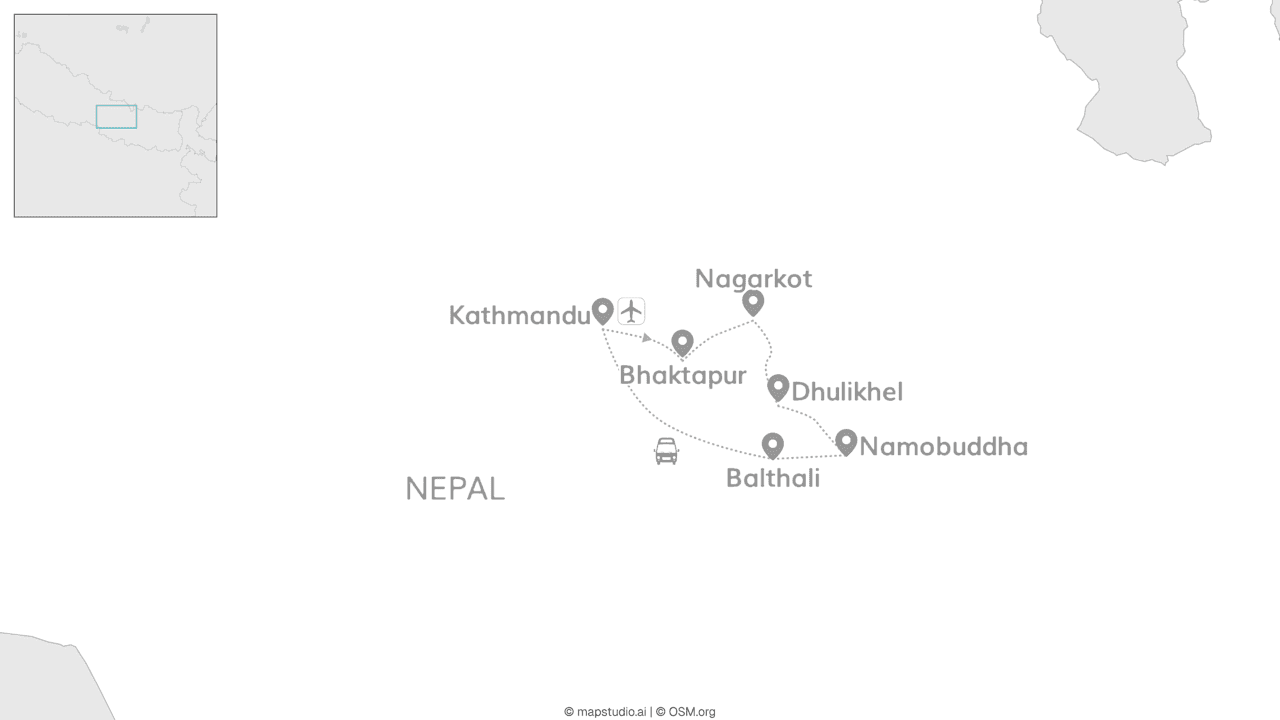 Nepal roept: heilige stoepa's & hoge Himalaya's