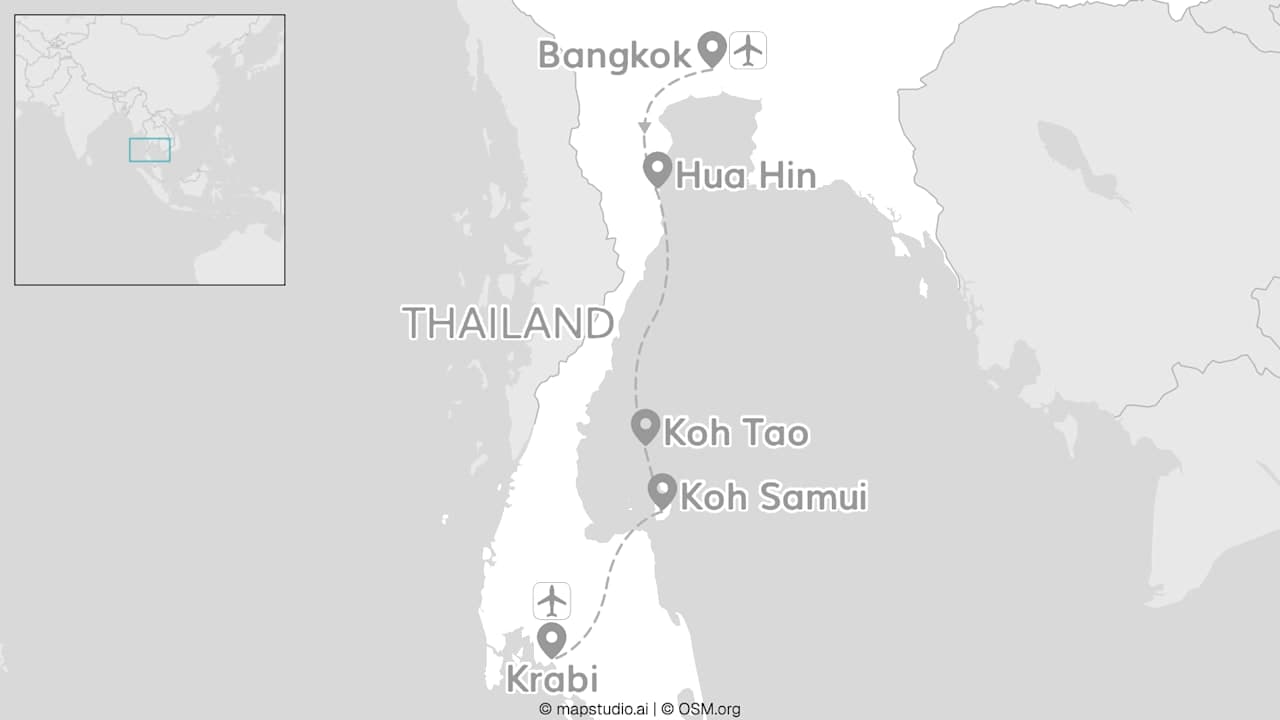 2 for 1 Thailand: Bangkok, Krabi & eilandhoppen
