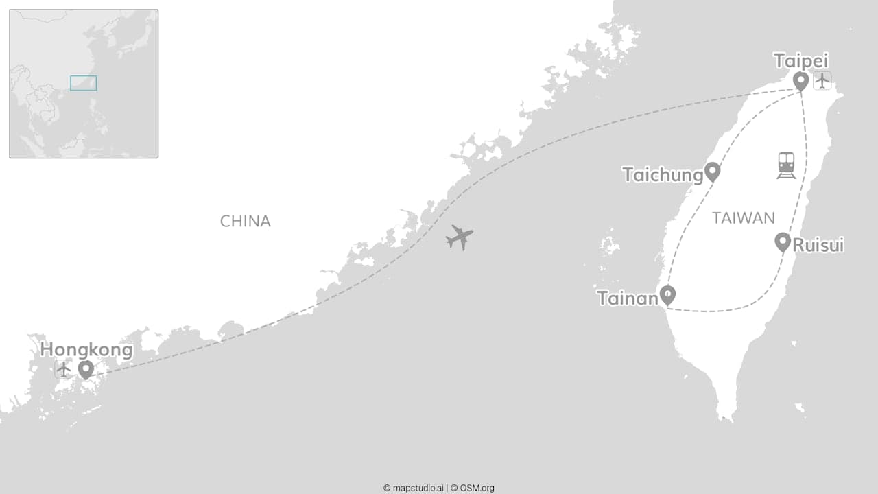 3 nights on us: trendy Taiwan & Hongkong gratis