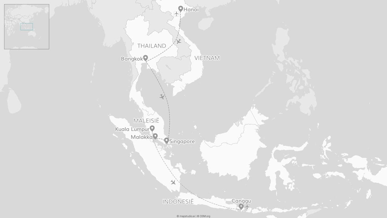 Vijf landen in Zuidoost-Azië: van Vietnam tot Bali