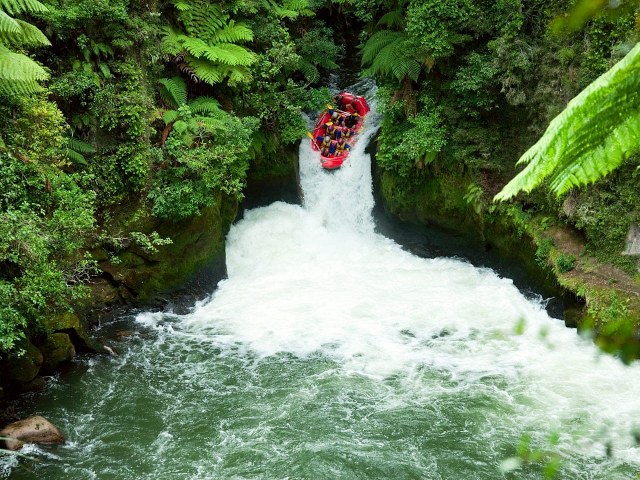 Raften op de Kaituna-rivier thumbnail
