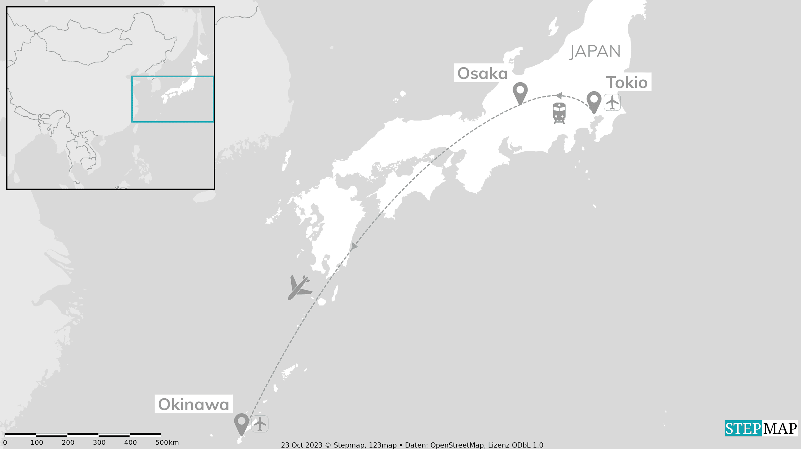Tokio tot Okinawa: skyline, Osaka & eilandsfeer