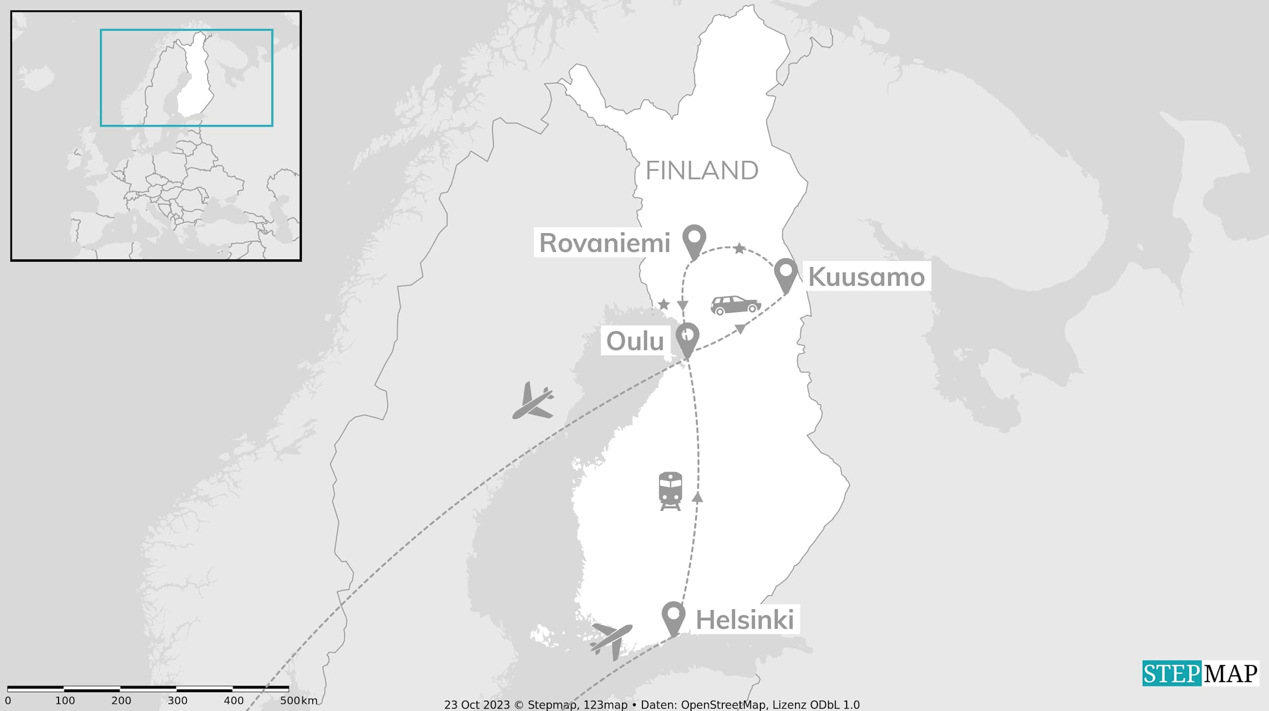 Finland roadtrip: glazen villa onder de middernachtzon