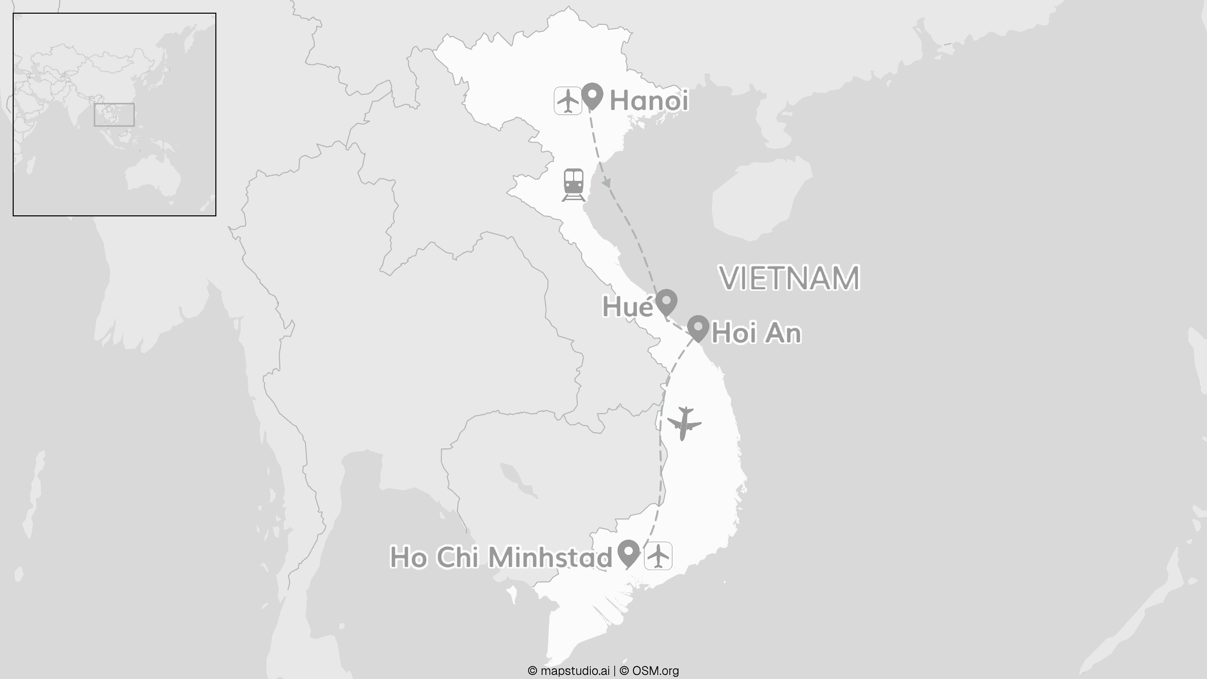 2 for 1 Vietnam: van noord naar zuid