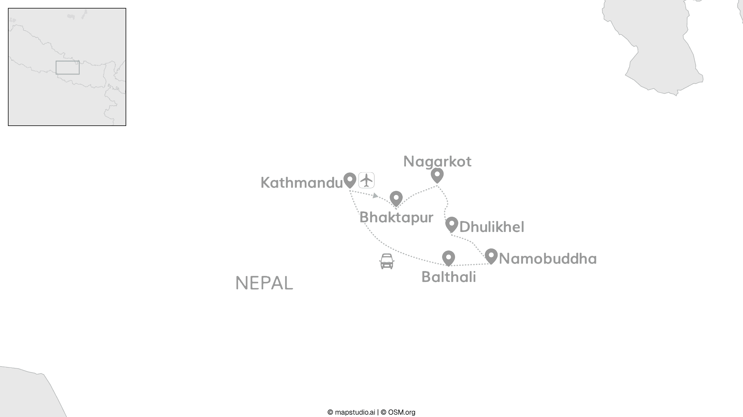 Nepal roept: heilige stoepa's & hoge Himalaya's