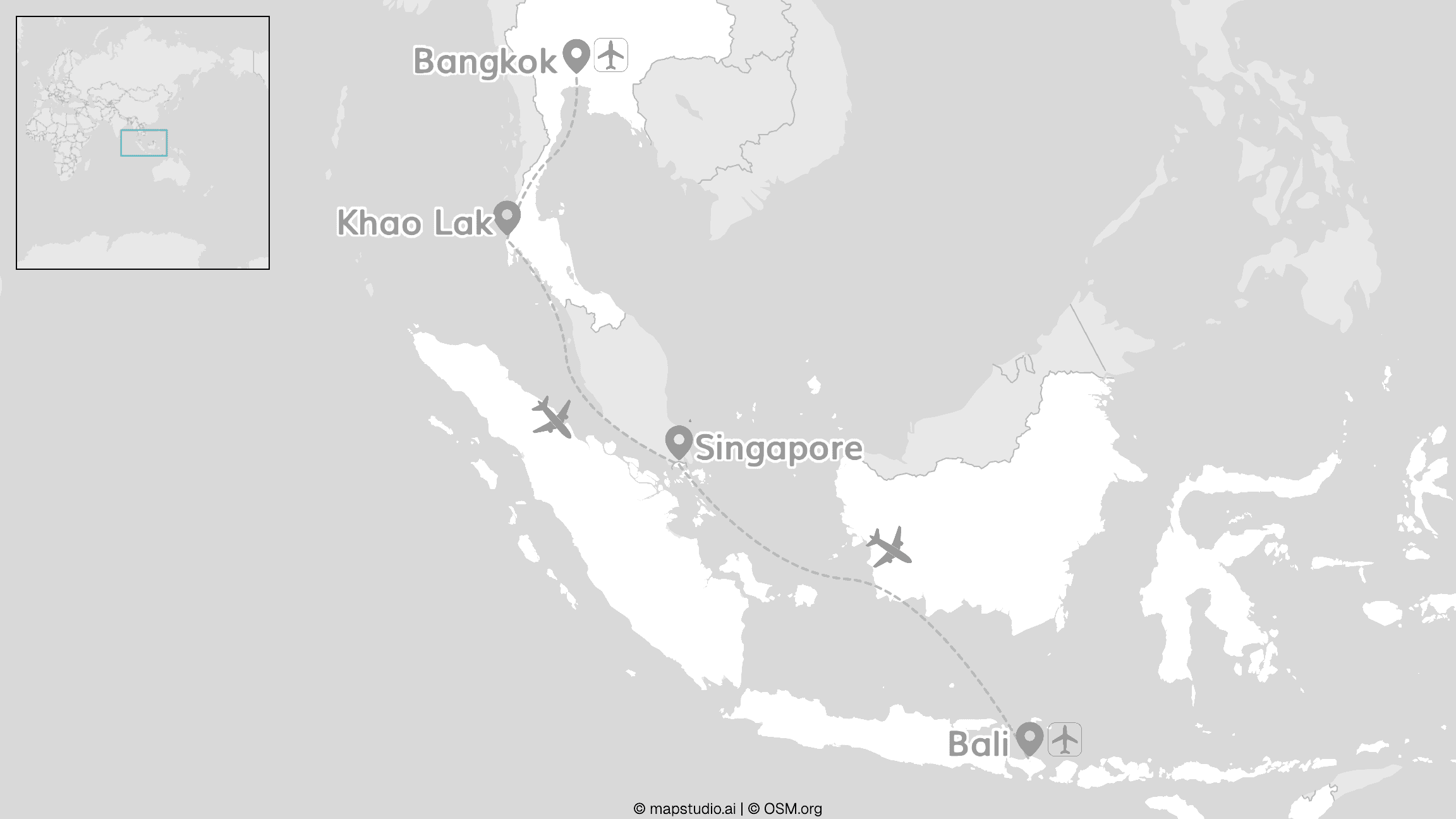 Zuidoost-Azië countryhoppen: Thailand, Singapore & Bali