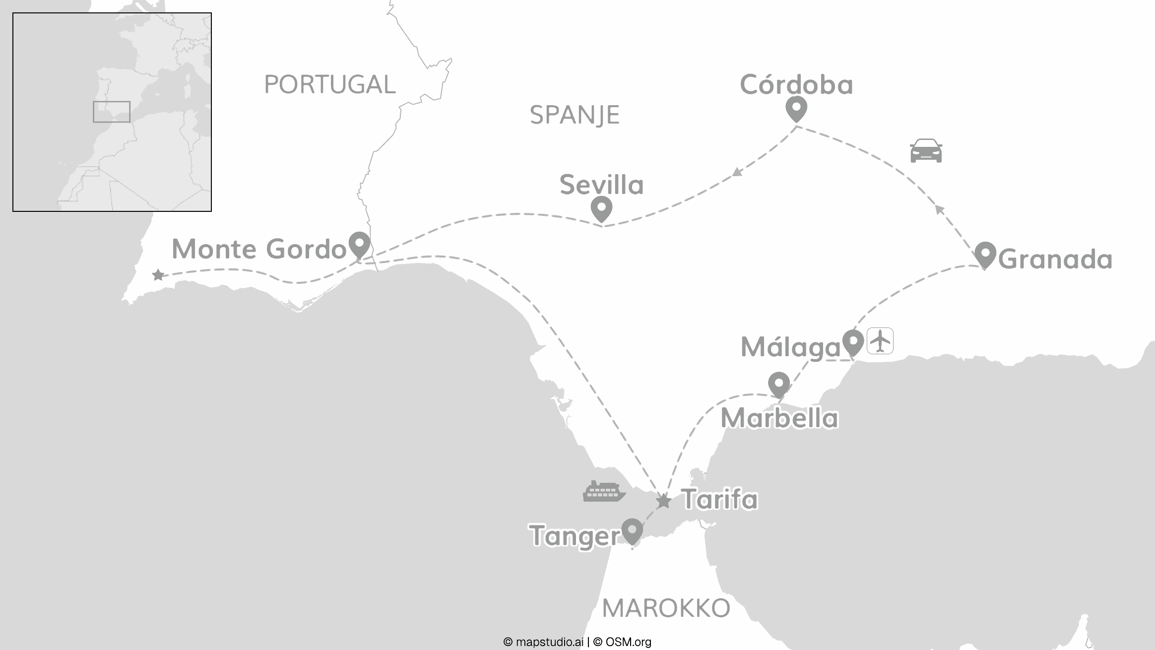 Spanje, Portugal & Marokko: roadtrip naar de blauwe stad