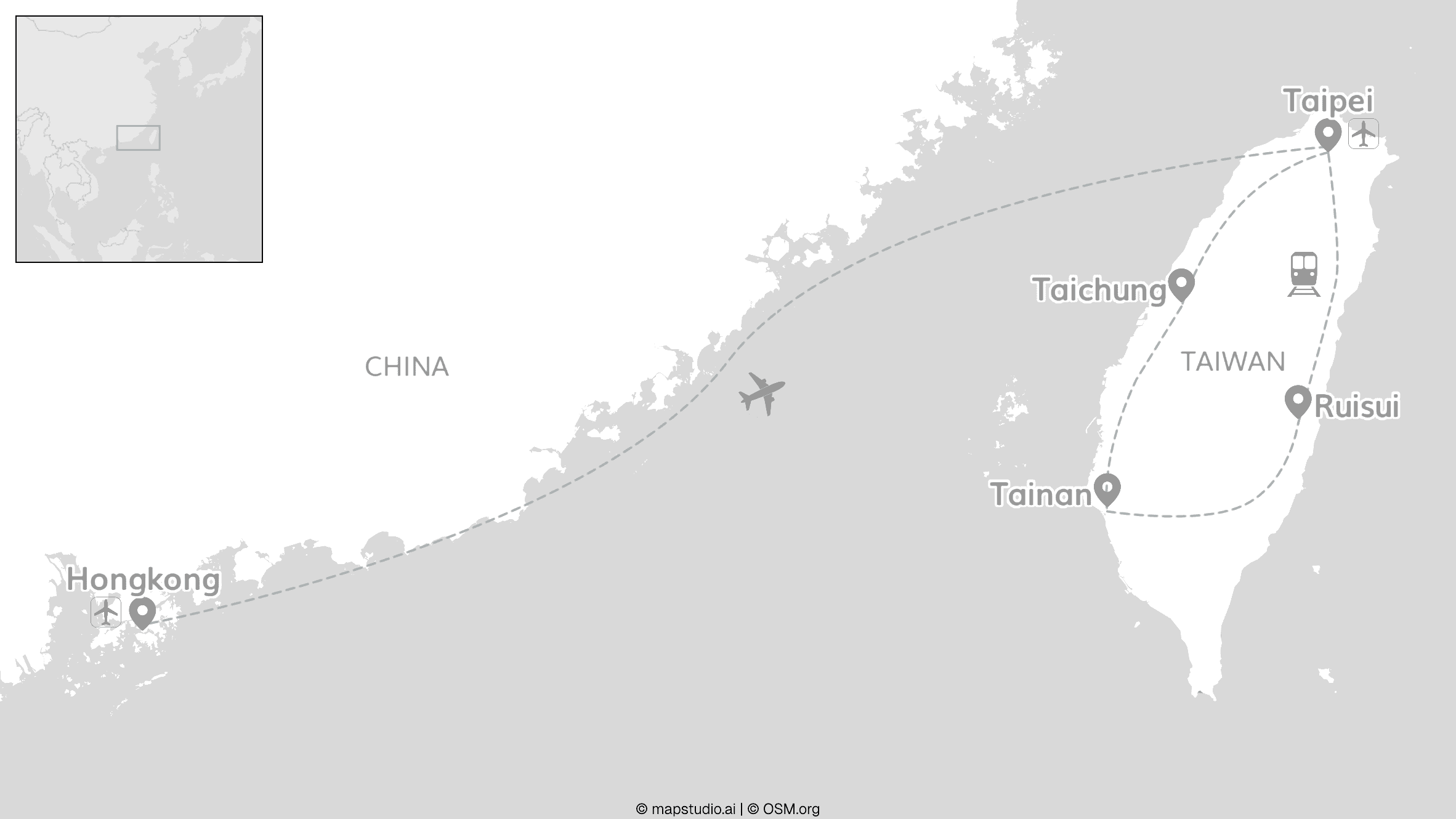 3 nights on us: trendy Taiwan & Hongkong gratis