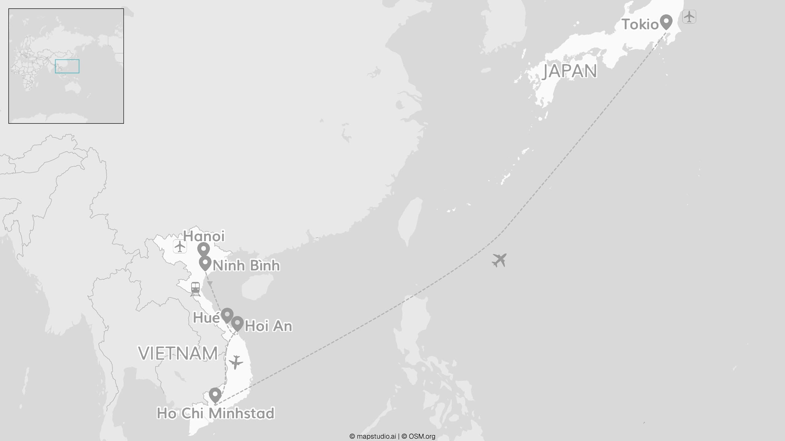 2 for 1 Vietnam & Tokio: van noord via zuid naar neonlicht