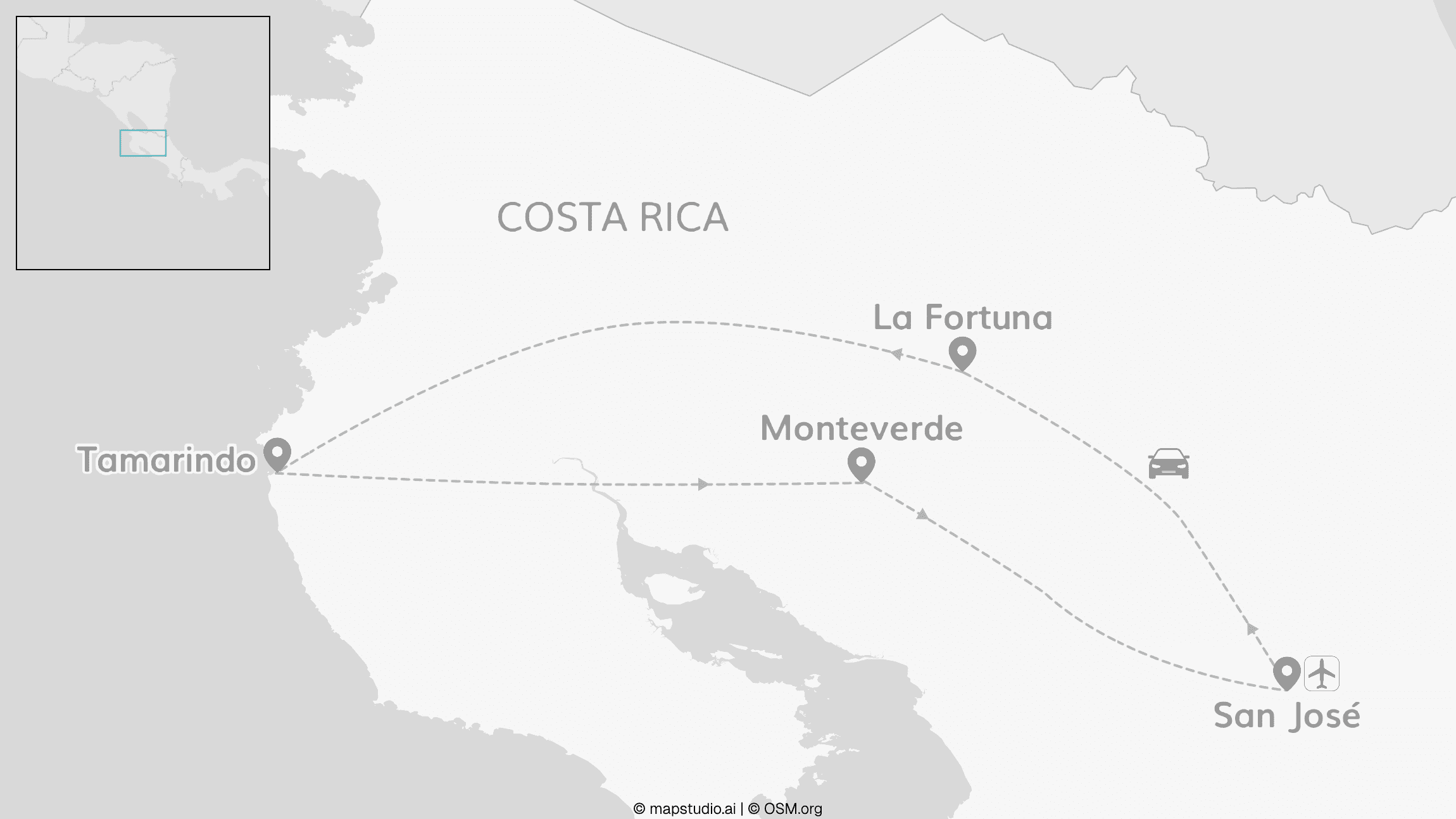 2 for 1 Costa Rica-roadtrip: van vulkaan tot nevelwoud