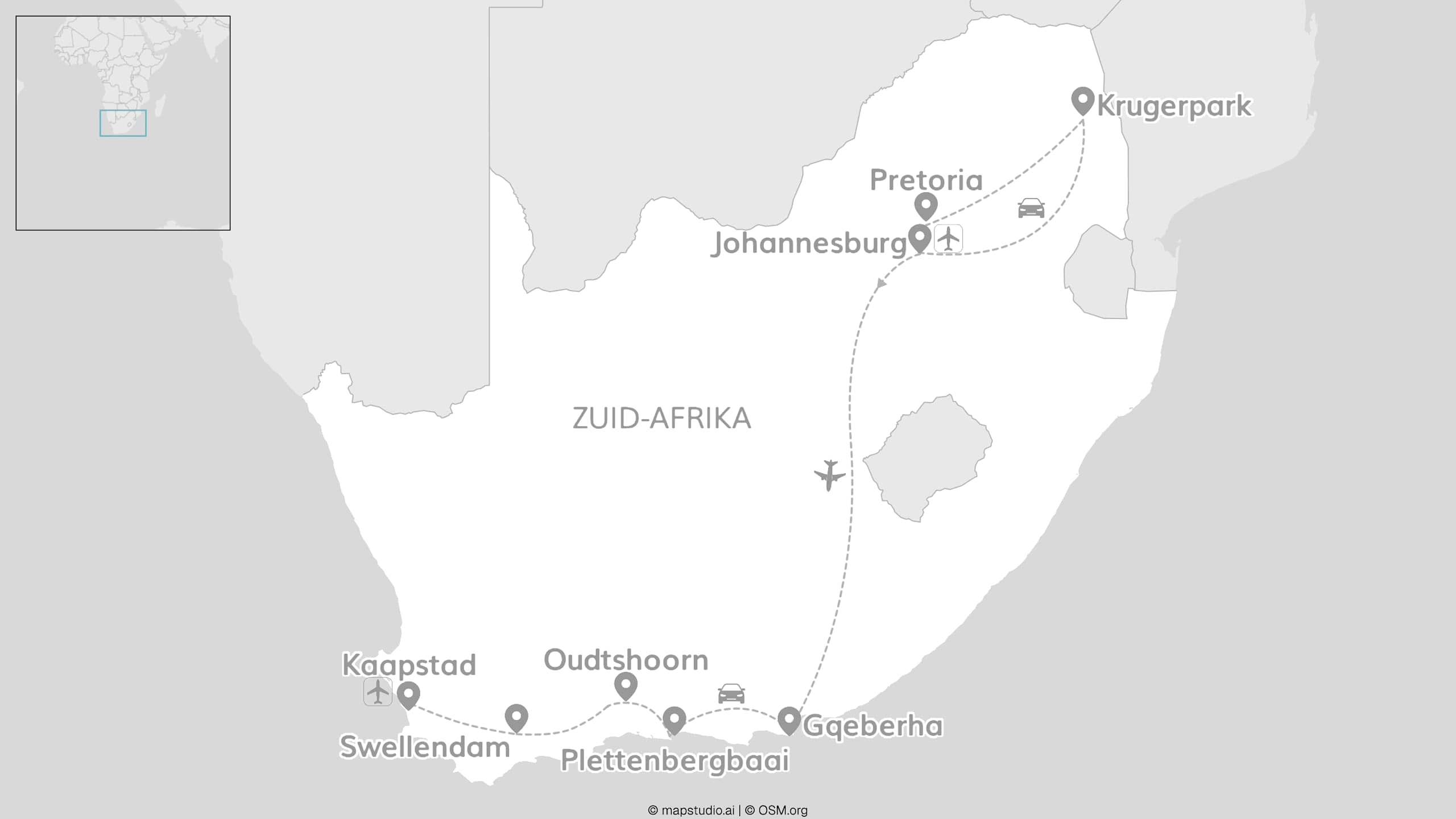 Zuid-Afrika roadtrip: naar Kruger, Kaap & kust
